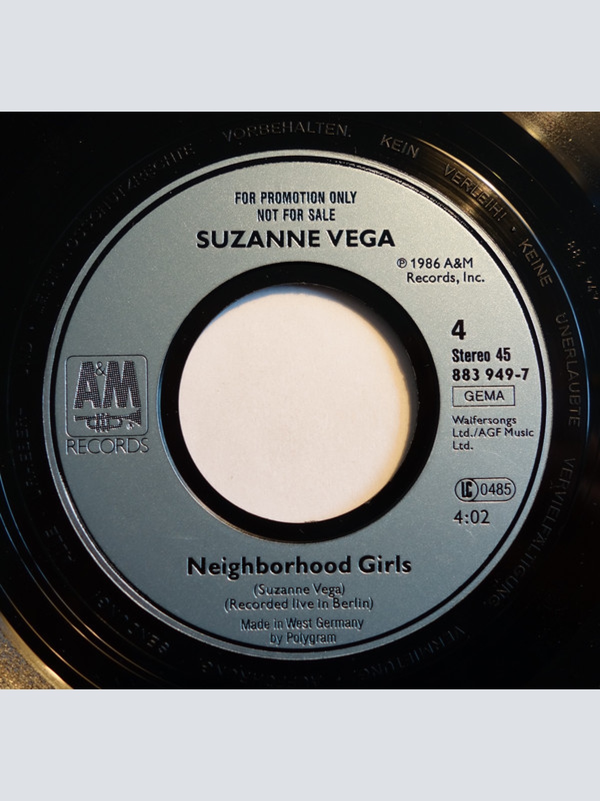 Vinyl / Suzanne Vega - Recorded Live In Berlin