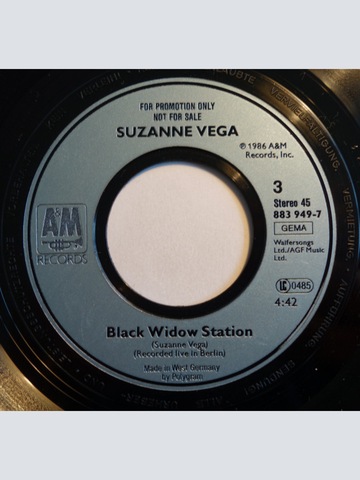 Vinyl / Suzanne Vega - Recorded Live In Berlin