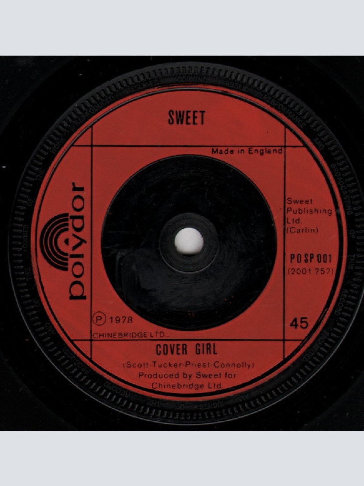 Vinyl / Sweet* - Love Is Like Oxygen