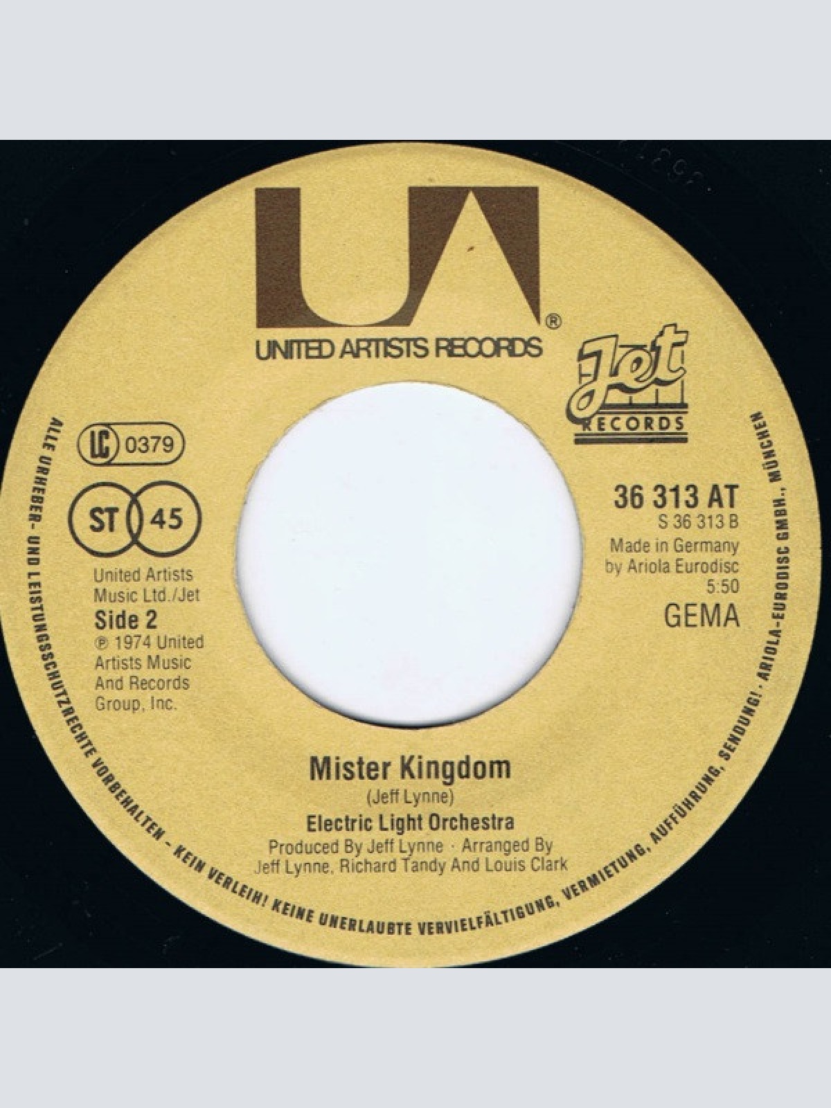 Vinyl / Electric Light Orchestra - Turn To Stone