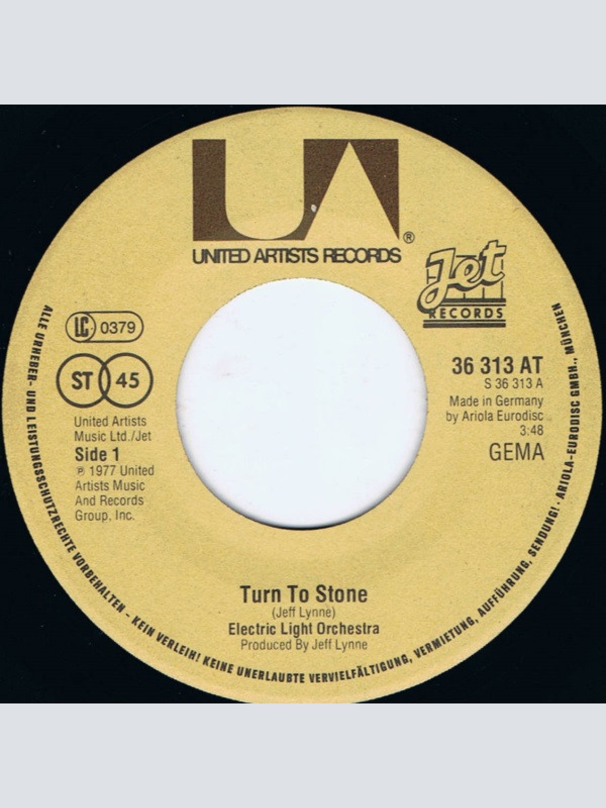 Vinyl / Electric Light Orchestra - Turn To Stone