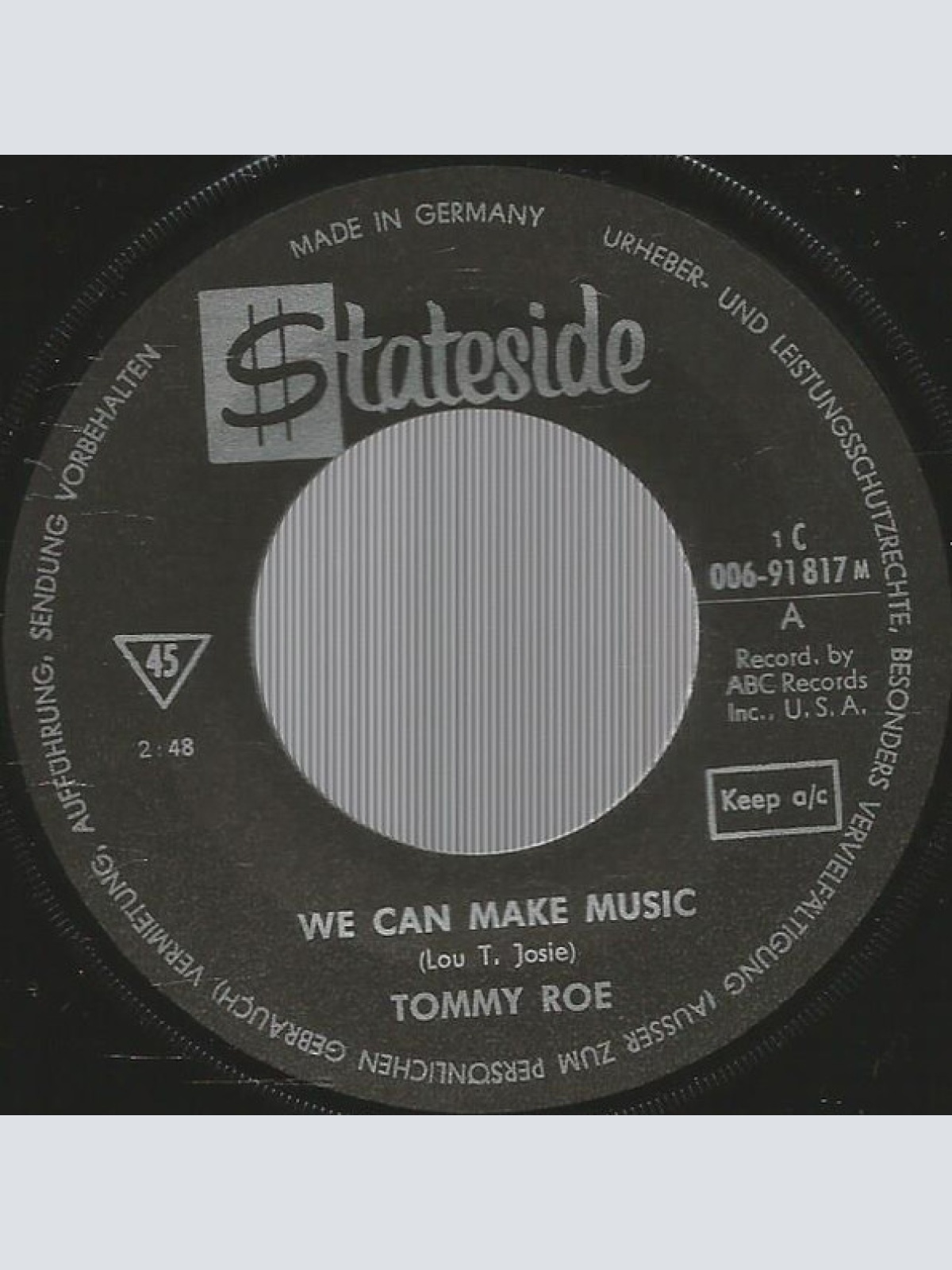 Vinyl / Tommy Roe - We Can Make Music