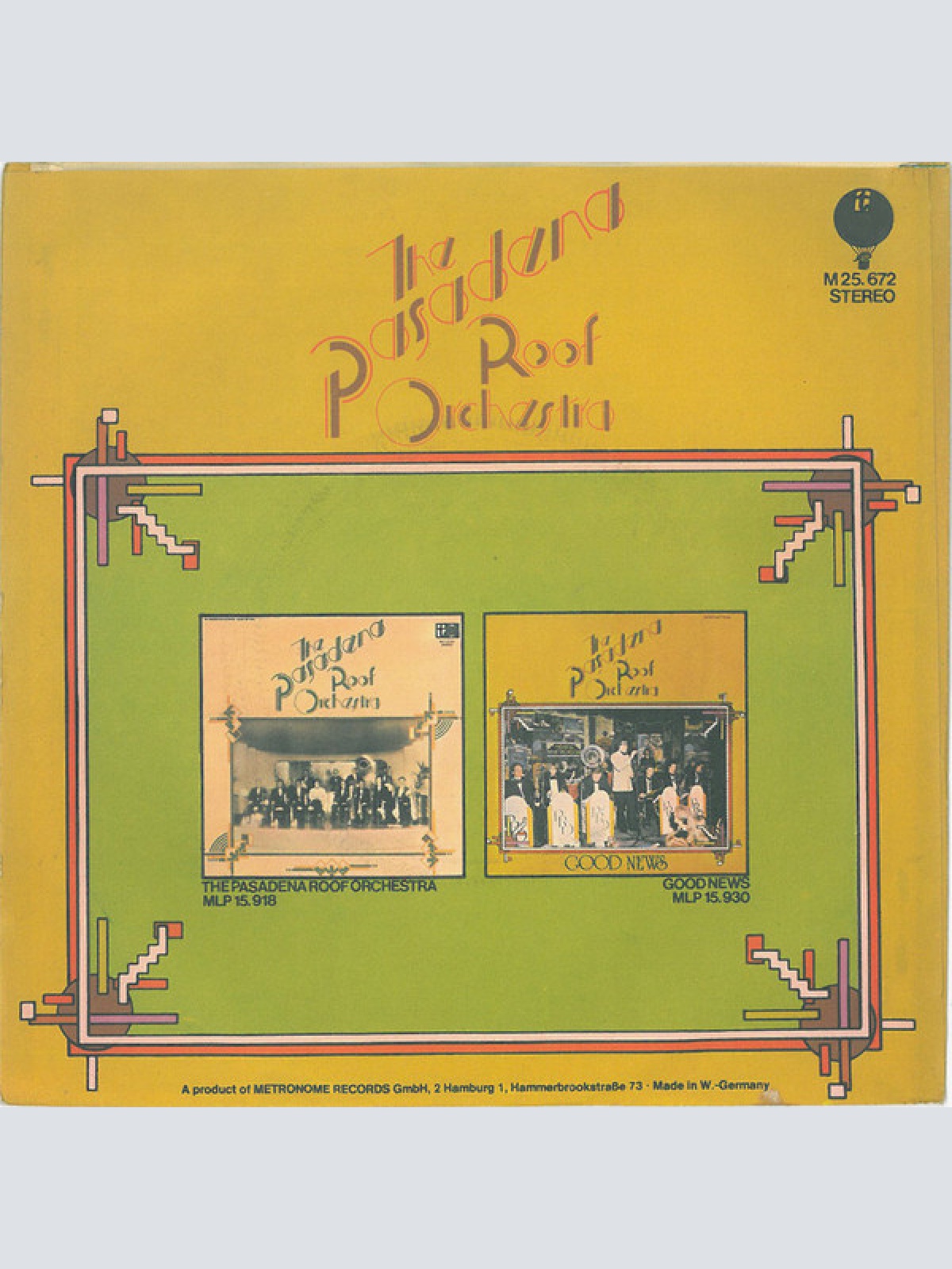 Vinyl / The Pasadena Roof Orchestra - Pasadena