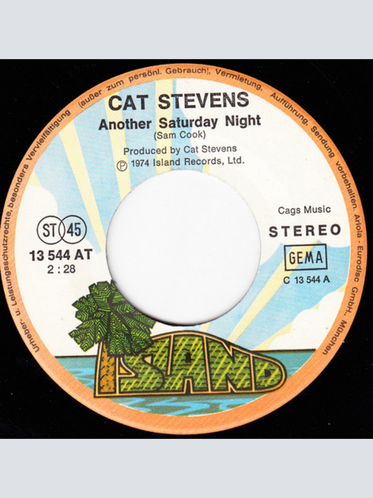 Vinyl / Cat Stevens - Another Saturday Night