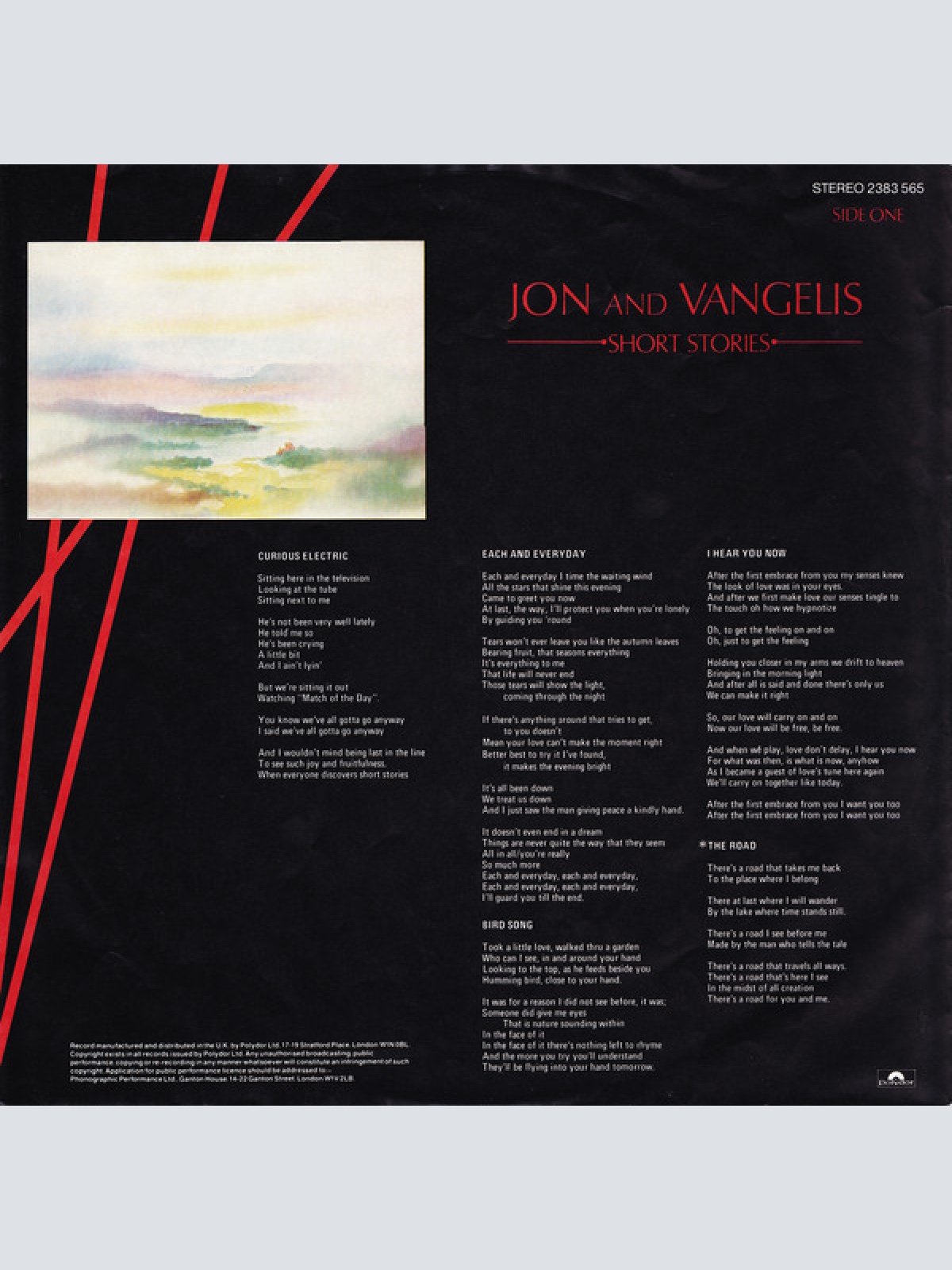 Vinyl / Jon And Vangelis* - Short Stories