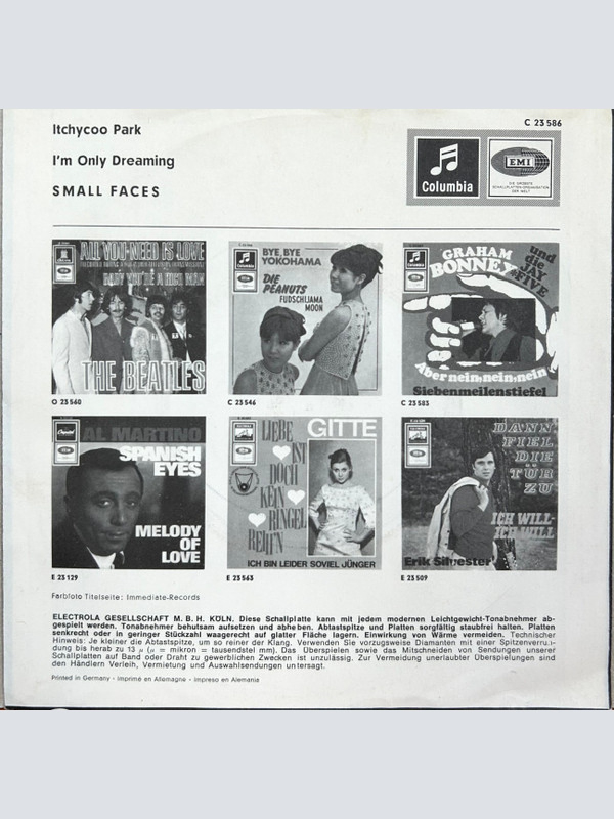 Vinyl / Small Faces - Itchycoo Park