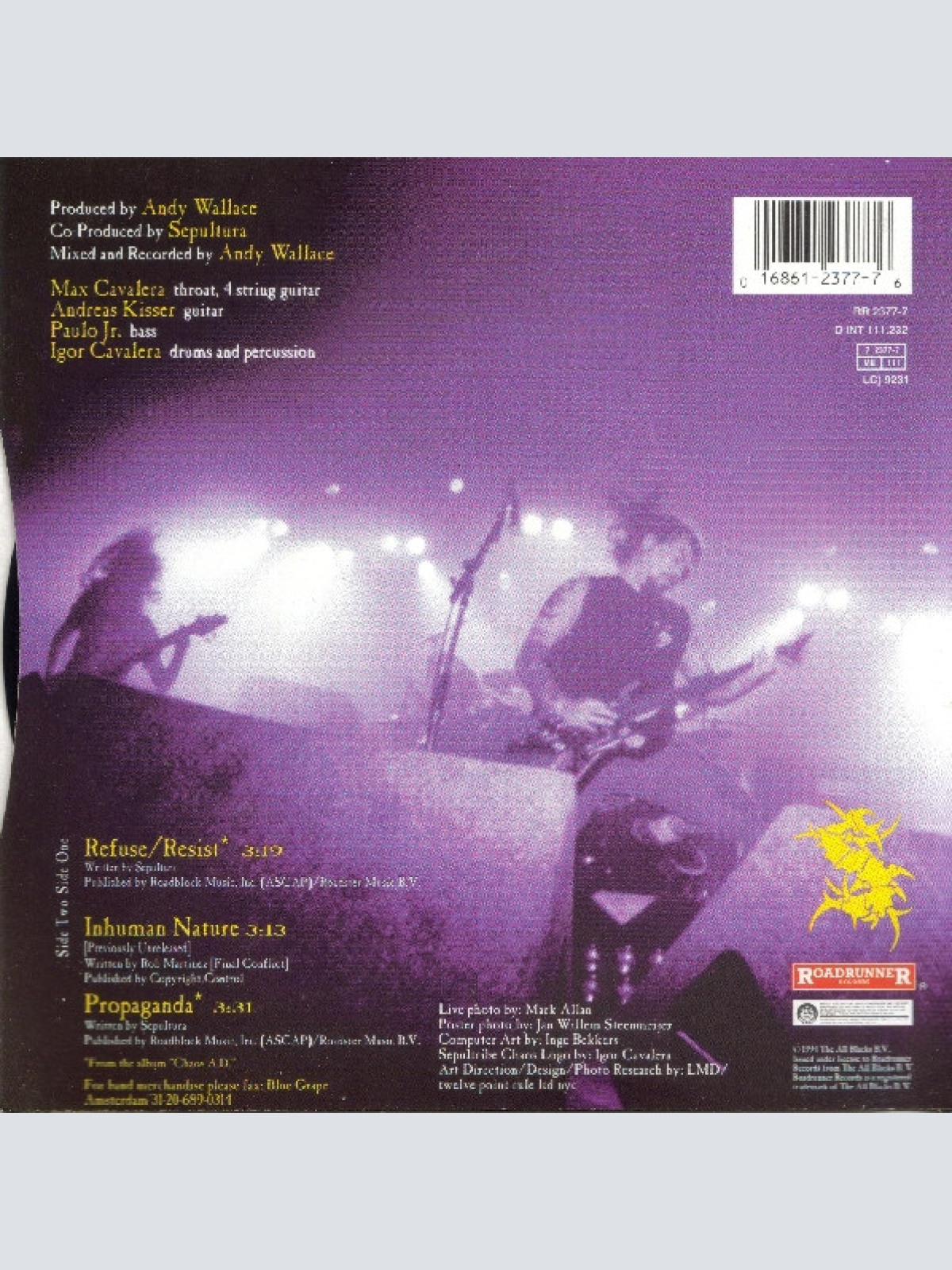 Vinyl / Sepultura - Refuse/Resist