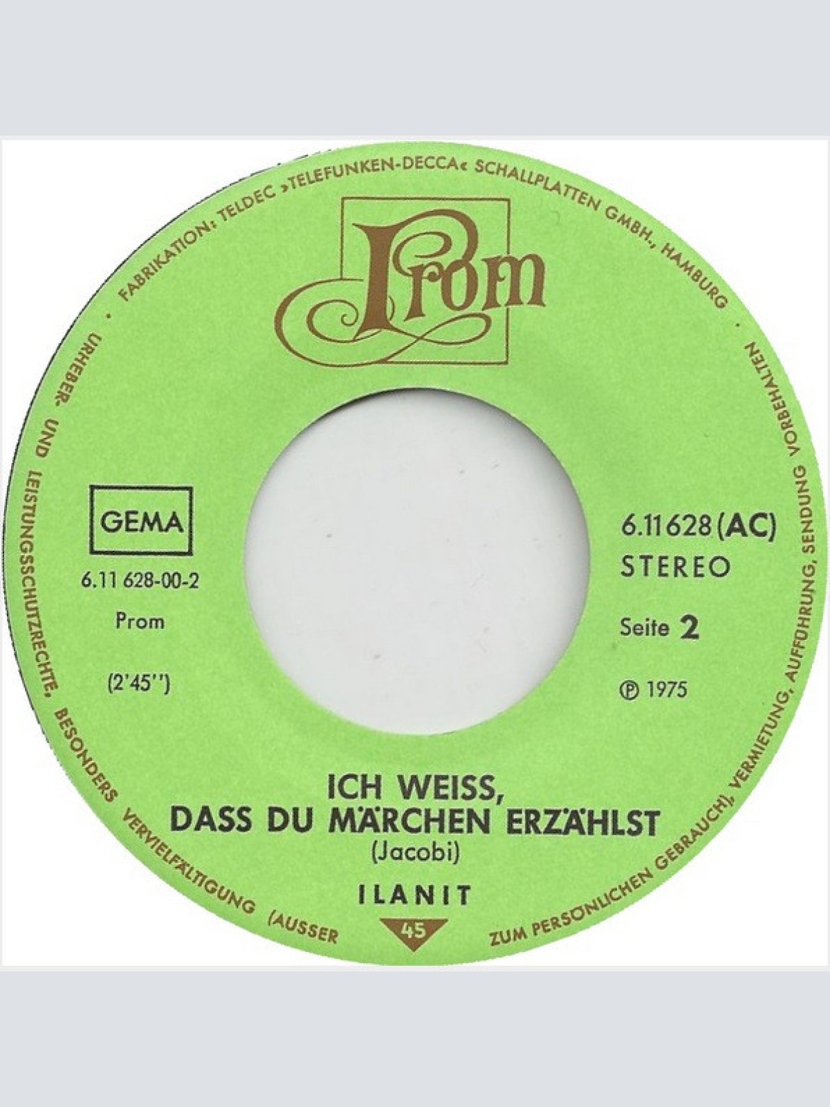 Vinyl / Ilanit - Der Wind Singt Das Lied Meiner Träume