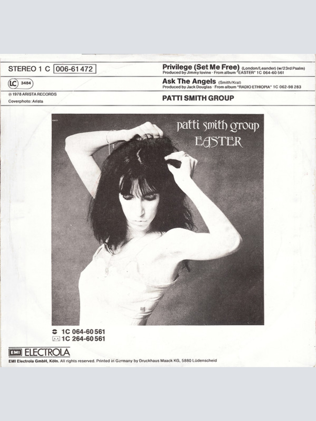 Vinyl / Patti Smith Group - Privilege
