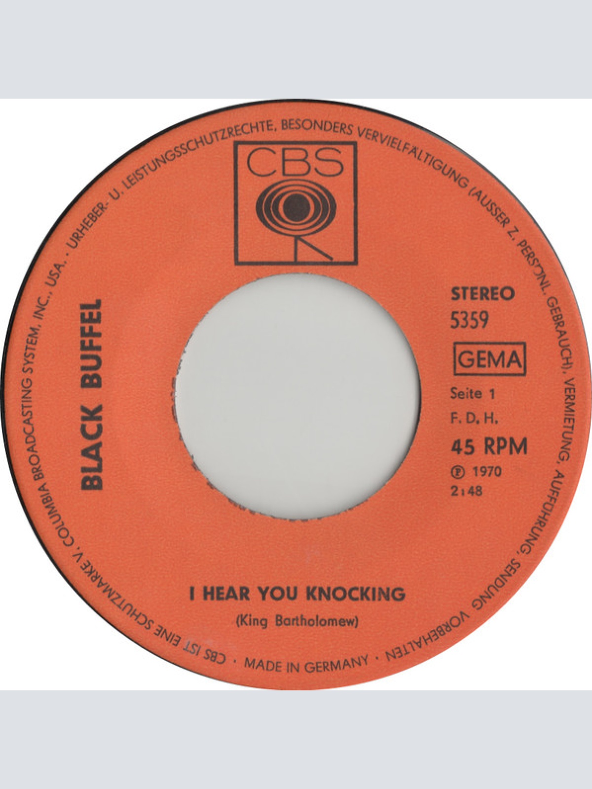 Vinyl / Black Buffel - I Hear You Knocking