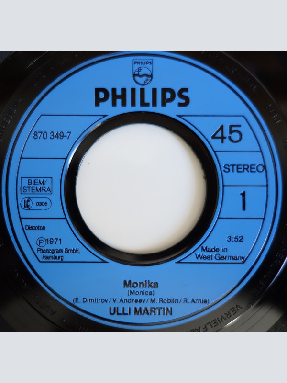 Vinyl / Ulli Martin - Monika