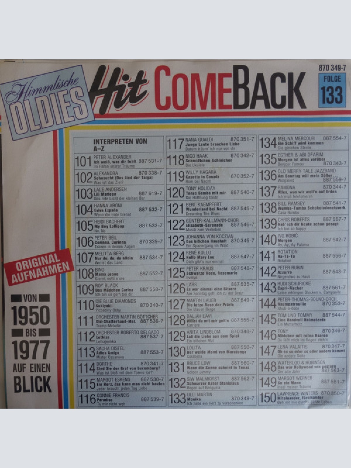 Vinyl / Ulli Martin - Monika