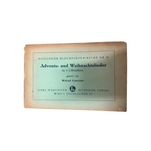 9141 Walrad Guericke ADVENTS- UND WEIHNACHTSLIEDER FÜR 2 C-BLOCKFLÖTEN [VERLAG