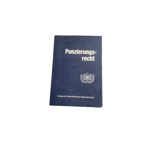 PUNZIERUNGSRECHT Textausgabe österreichische Staatsdruckerei +Abb
