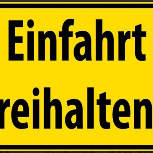 Nostalgie spruch schild auto einfahrt verboten 20x30