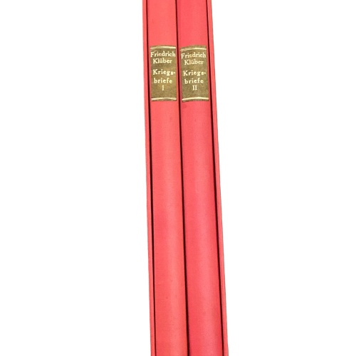 4675 BRIEFE UND TAGEBÜCHER DES KRIEGSFREIWILLIGEN F. KLÜBER I+II HC +Abb+Karten