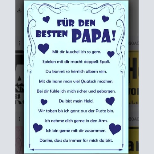 Nostalgie spruch schild familie für den besten papa 20x30