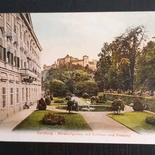 Salzburg Mirabellgarten Mit Festung 600354A gr K