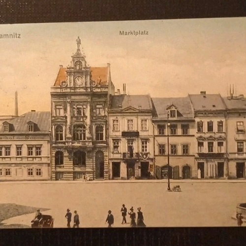 Česká Kamenice Kamnitz Marktplatz Děčín  Ústecký kraj   Böhmen Gr1 J 5564