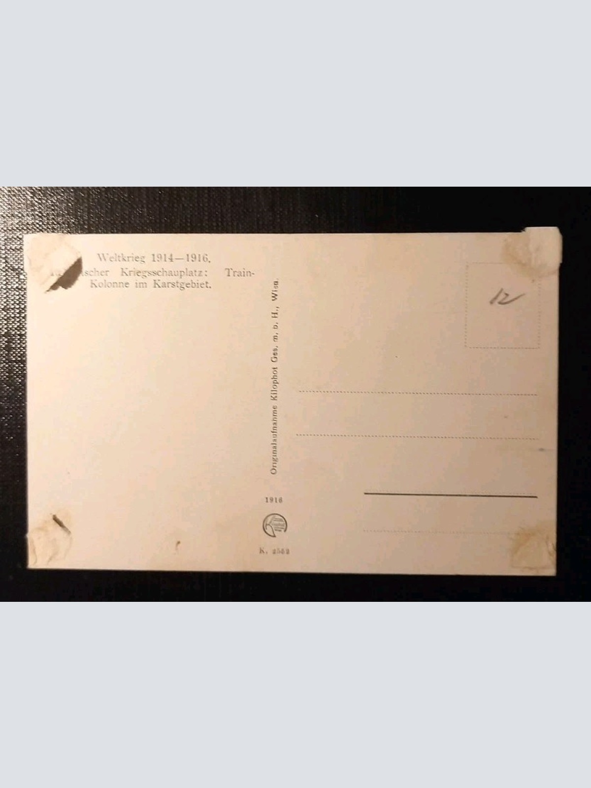 Kriegsschauplatz Im Karstgebiet 170047 H Gr