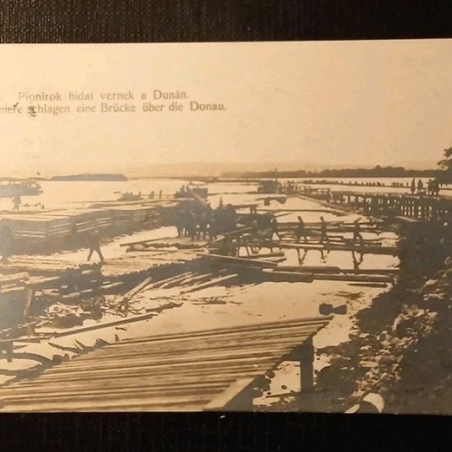 Pioniere Schlagen Eine Brücke Über Die Donau 170087 H Gr