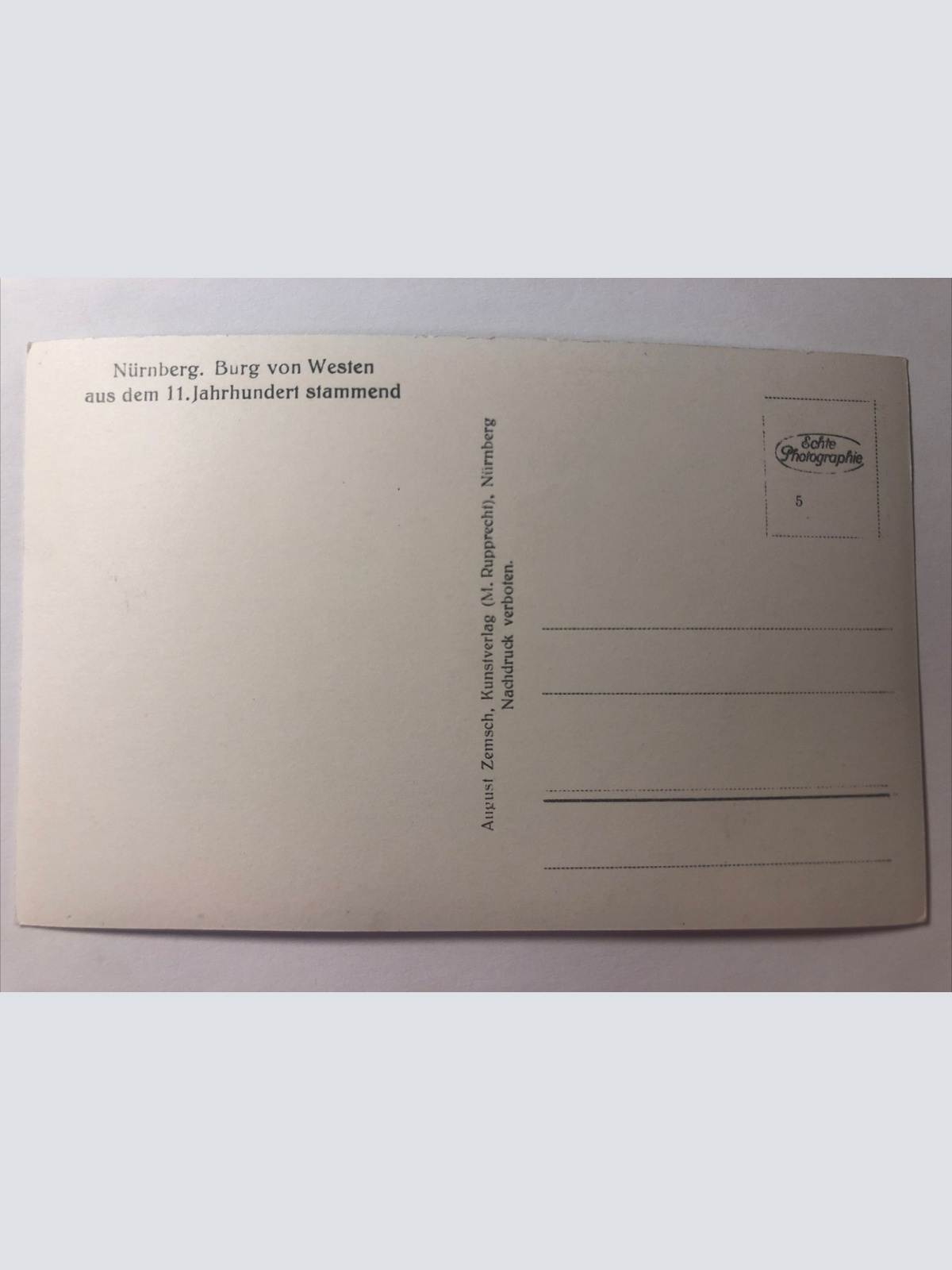 Nürnberg. Burg von Westen. 20346