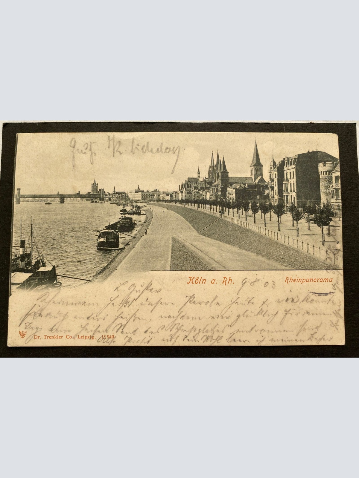 Köln Rheinpanorama 1905 80254