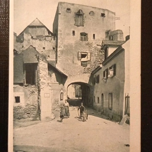 Alt Aber Dauerhaft Frau Mann Mit Karre Kind Gr