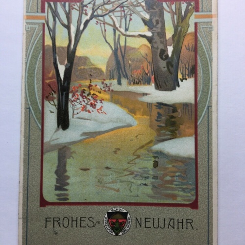 Deutscher Schulverein - Frohes Neujahr / Künstlerkarte 30142 TH
