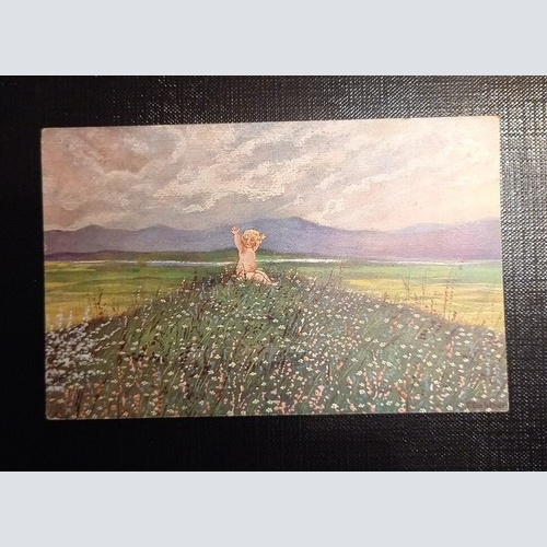 Mein Ist Die Welt Mädchen In Der Blumenwiese 650475 Ga B