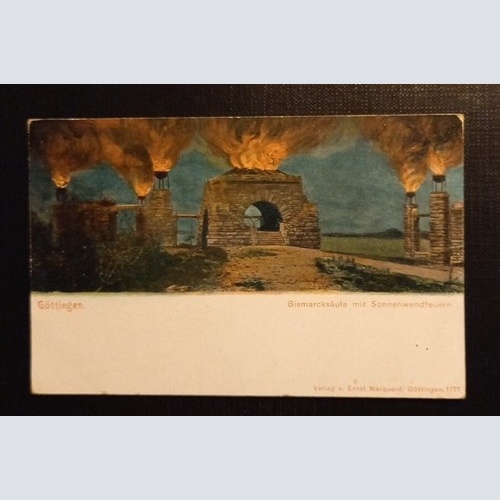 Göttingen Bismarcksäule Mit Sonnenwendfeuern 084 Ga E