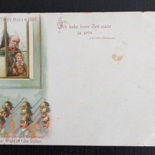 Zum Hundertjährigen Geburtstage Kaiser Wilhelm Des Großen 67394 Ga E