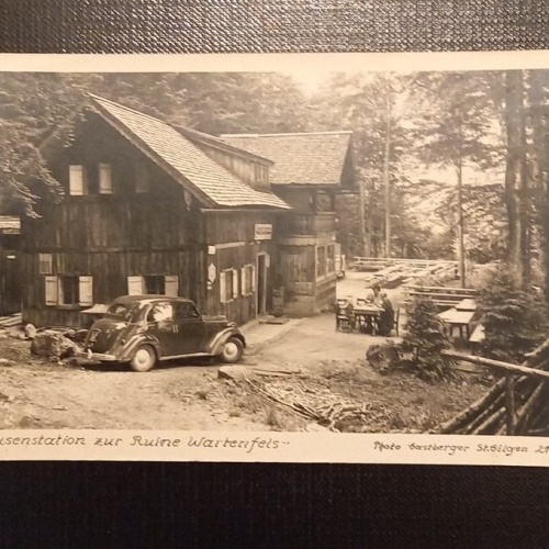 Jausenstation Zur Ruine Wartenfels Oldtimer Auto 0128 Ga E