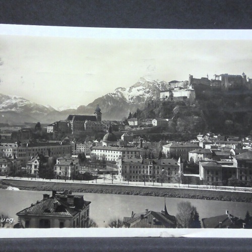 Salzburg Stadtansicht Hohensalzburg Berge Salzach JW 5611