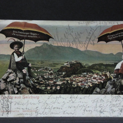 Grüße aus Salzburg Kinder Regenschirme JW 4351