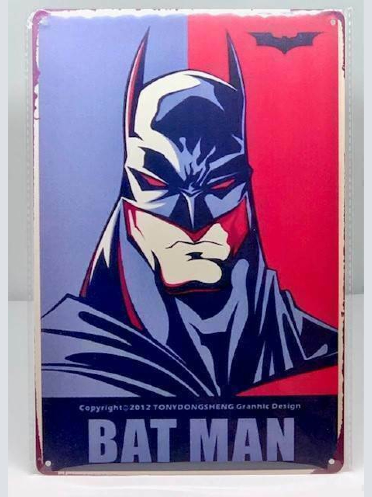 Nostalgie Nostalgie Retro Schild "BAT MAN" Batman 30x20 12020