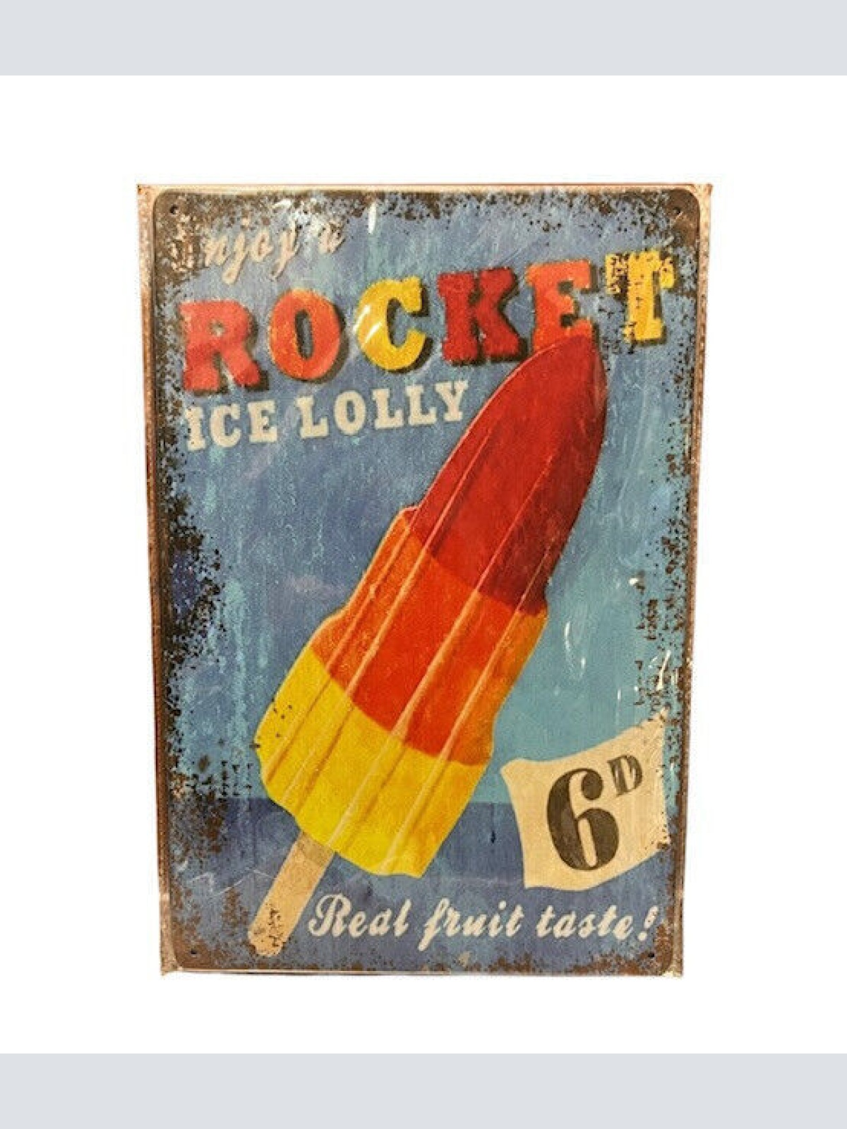 Nostalgie Vintage Retro Blechschild "Rocket Ice Lolly"  30x20    000AG