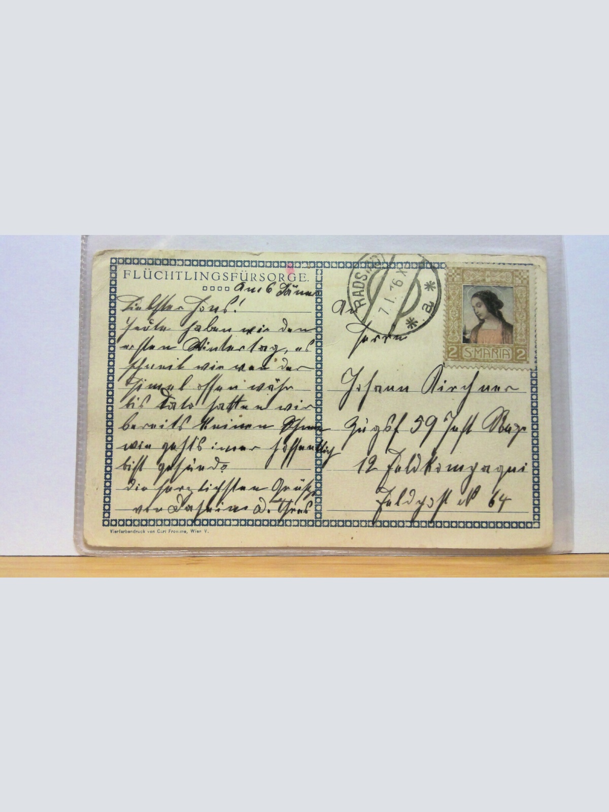 I. WK Flüchtlings-Fürsorge JWS 50132