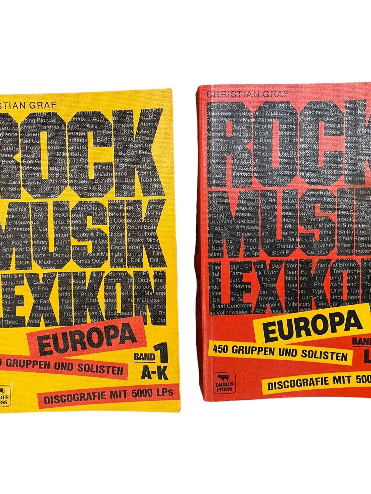 641 Christian Graf ROCK MUSIK LEXIKON BAND 1 UND 2 Europa