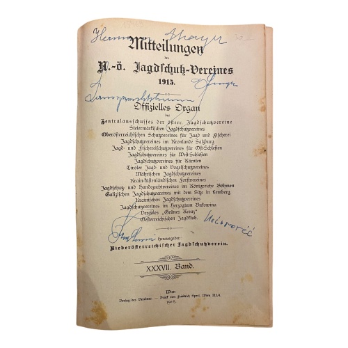 1175 Niederösterreichischer Jagdschutzverein MITTEILUNGEN DES N.-Ö. JAGDSCHUTZ