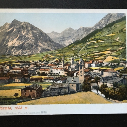 Bormio - Blick auf Ort - Lombardei Italien 400695 TH A