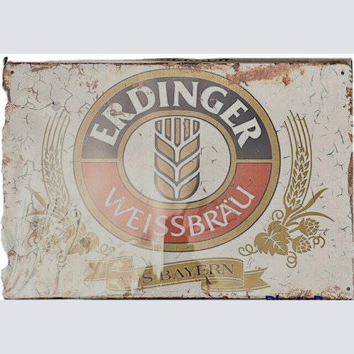 Nostalgie Vintage Retro Blechschild "Erdinger Weißbräu" 30x20    700002