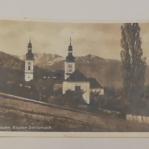 Oberösterreich Pyhrnbahn Kloster Schlierbach Kirche Hang Pappel 600712A tl