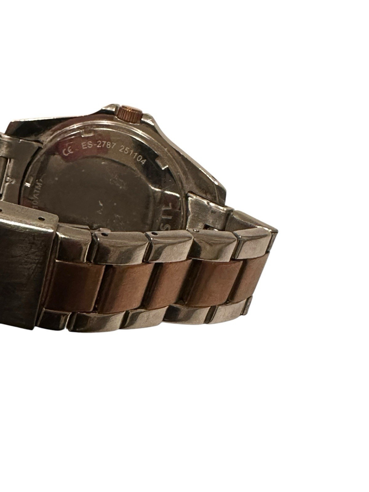 Fossil ES2787 251104 Damen Edelstahl  Armbanduhr neue Batterie P5