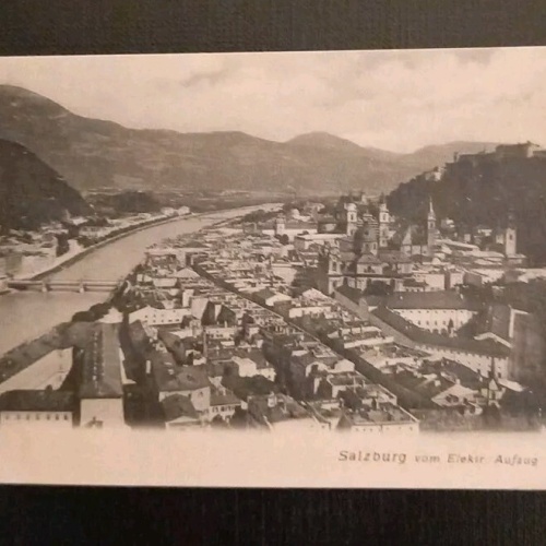 Salzburg Altstadt Mit Festung 891031 gr I