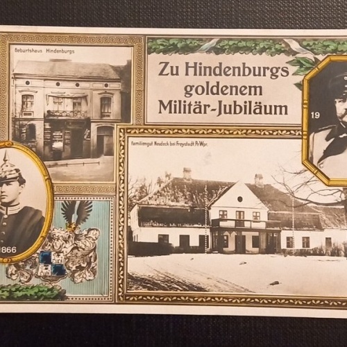 Zu Hindenburg Goldenem Militär Jubiläum 170089 Ga E