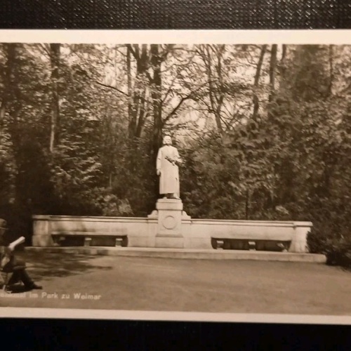 Weimar Liszt Denkmal Im Park Gr