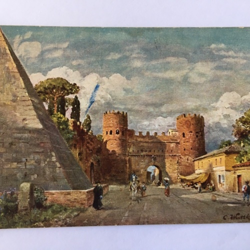 Roma Rom - Porta S. Paolo und Pyramide des Cestius 585