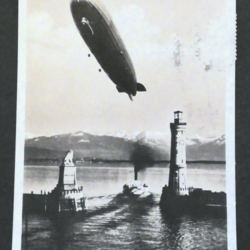 Lindauer Hafen mit Zeppelin Schiff Bodensee JW 401168 F
