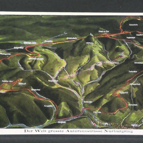 Welt grösste Autorennstrasse Nürburgring JW 410215 F
